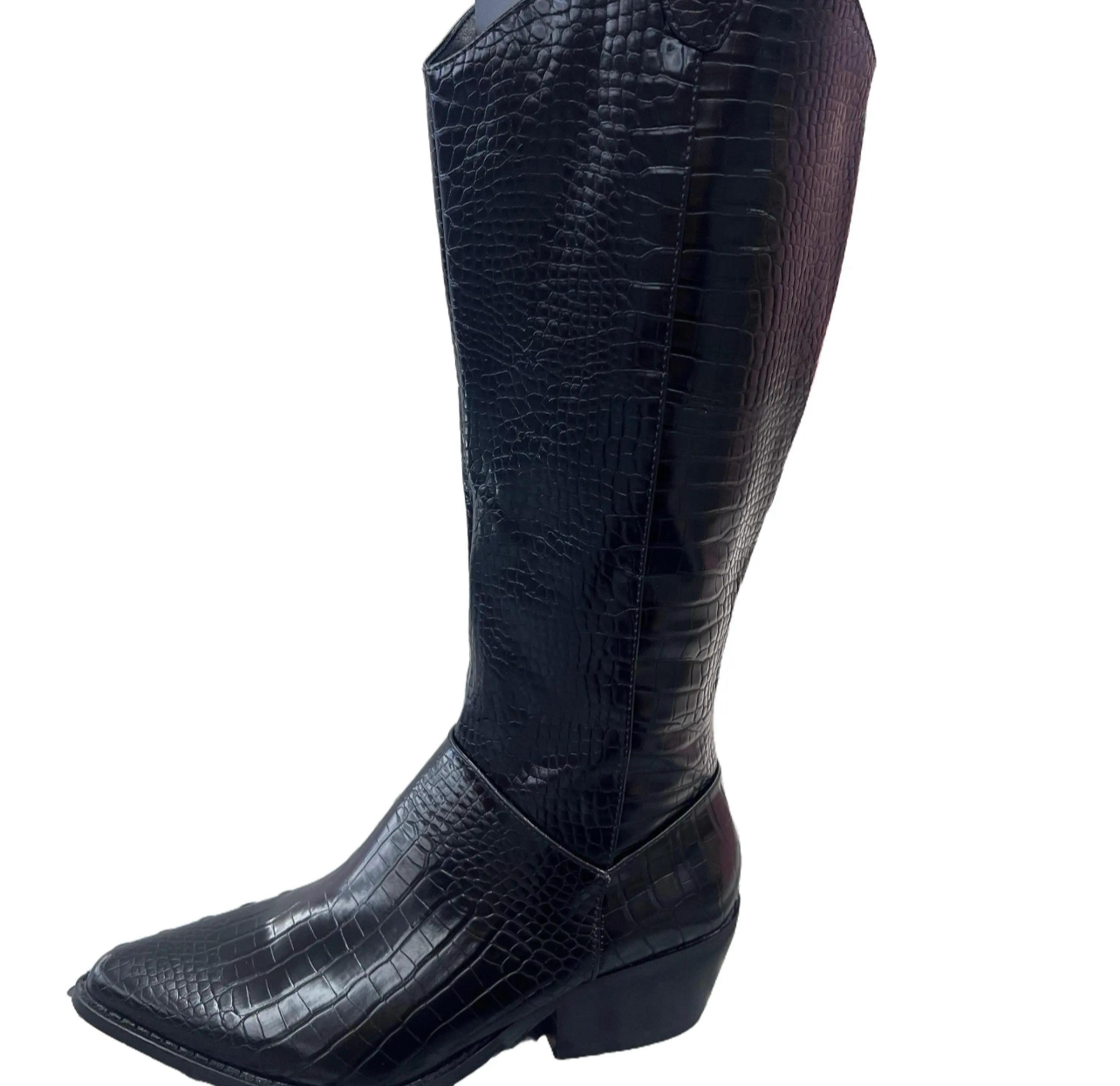 WESTERN SNAKE PRINT POINTED TOE BOOT VANESSA05