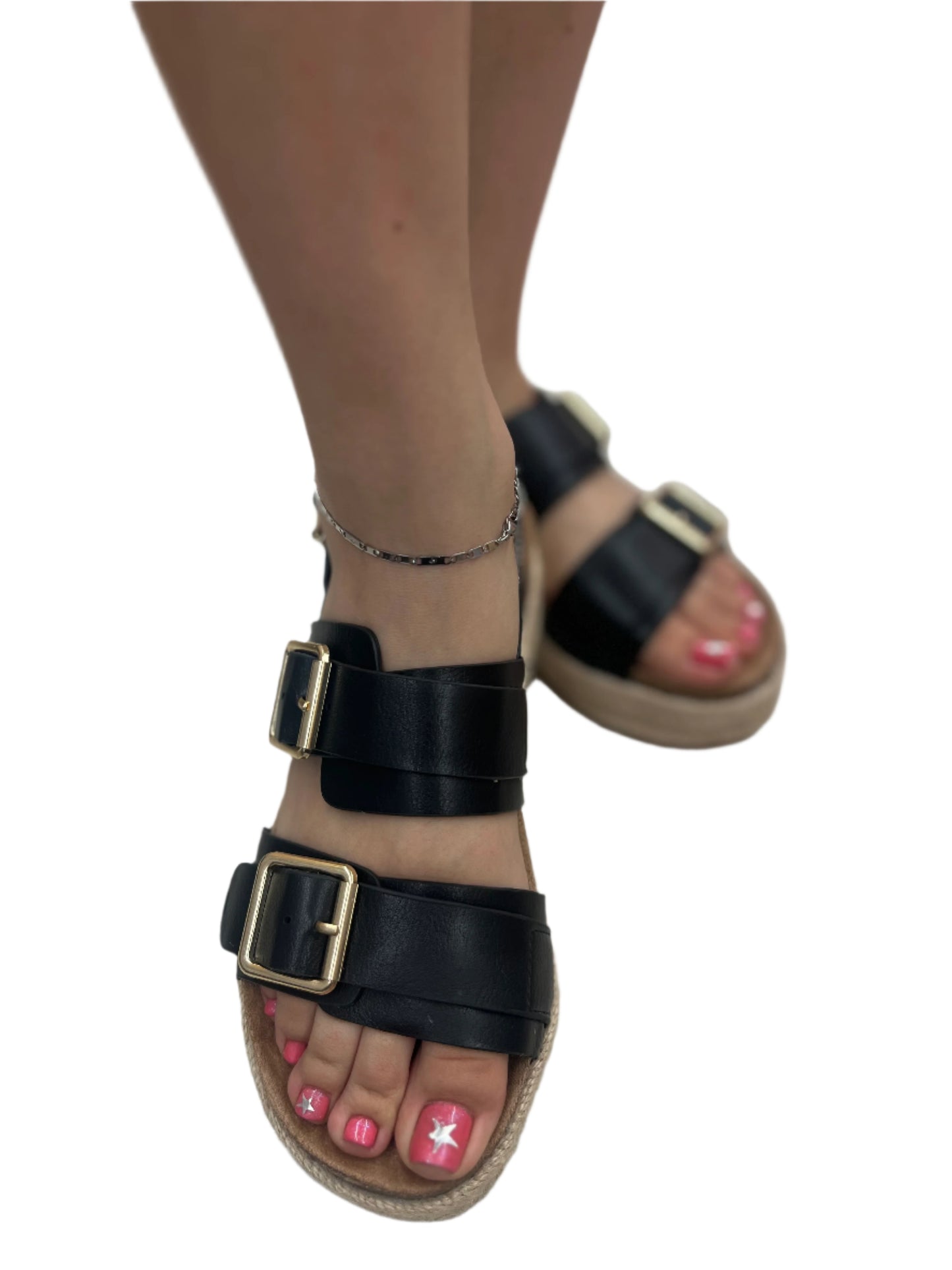 SUMMER PLATFORM DOUBLE BUCKLE SANDAL BRAKE-07