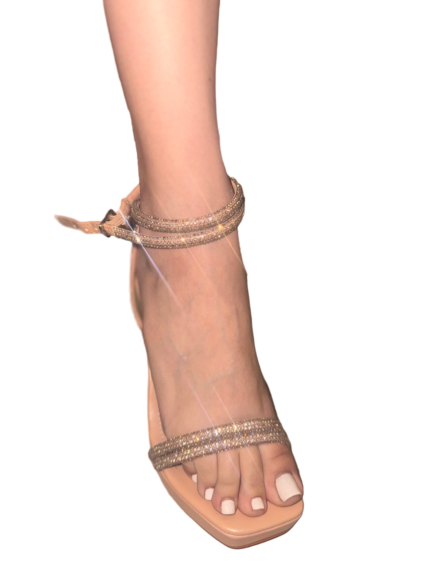 RHINESTONE STILETTO WITH PLATFORM MISTY-12
