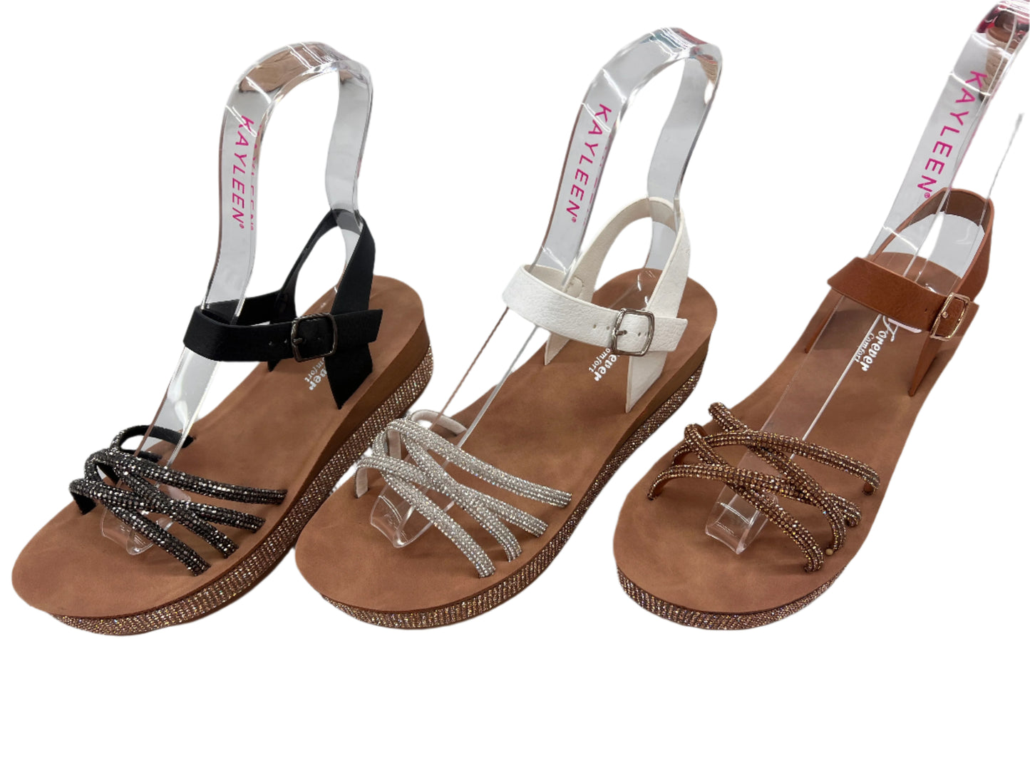 RHINESTONE STRAPPY PLATFORM SANDAL FAMILY-34