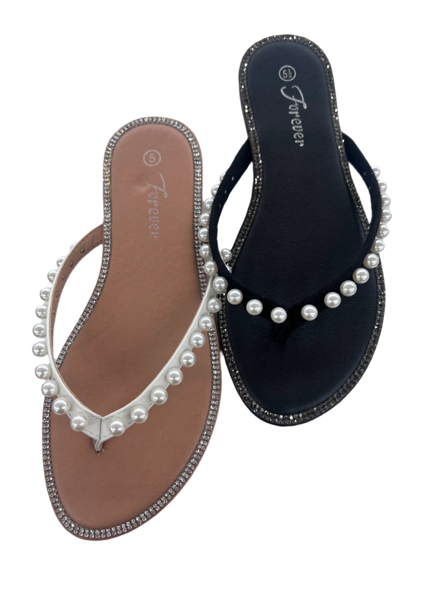 FLAT FLOP FLOP WITH PEARL DETAIL FANNIE-108