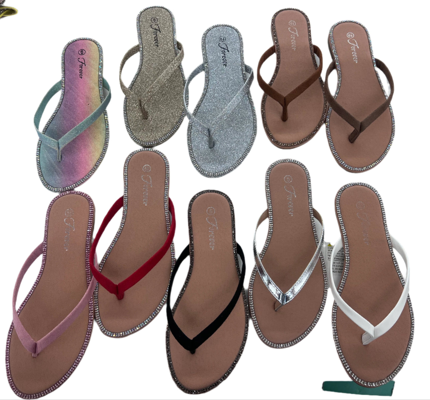RHINSTONE DETAIL FLIP FLOP FANNIE