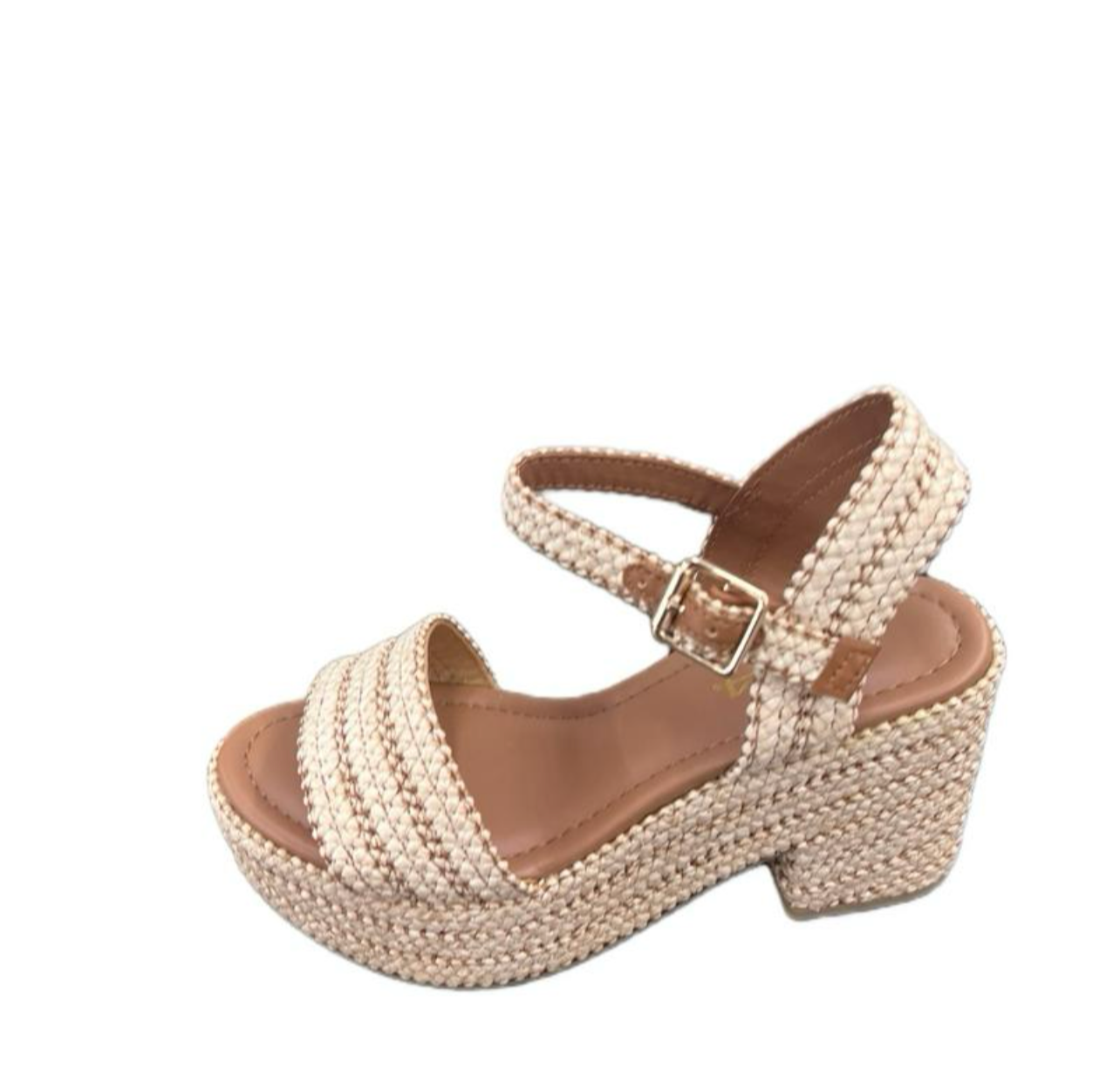 RAFFIA PLATFORM BLOCK HEEL CASTLE