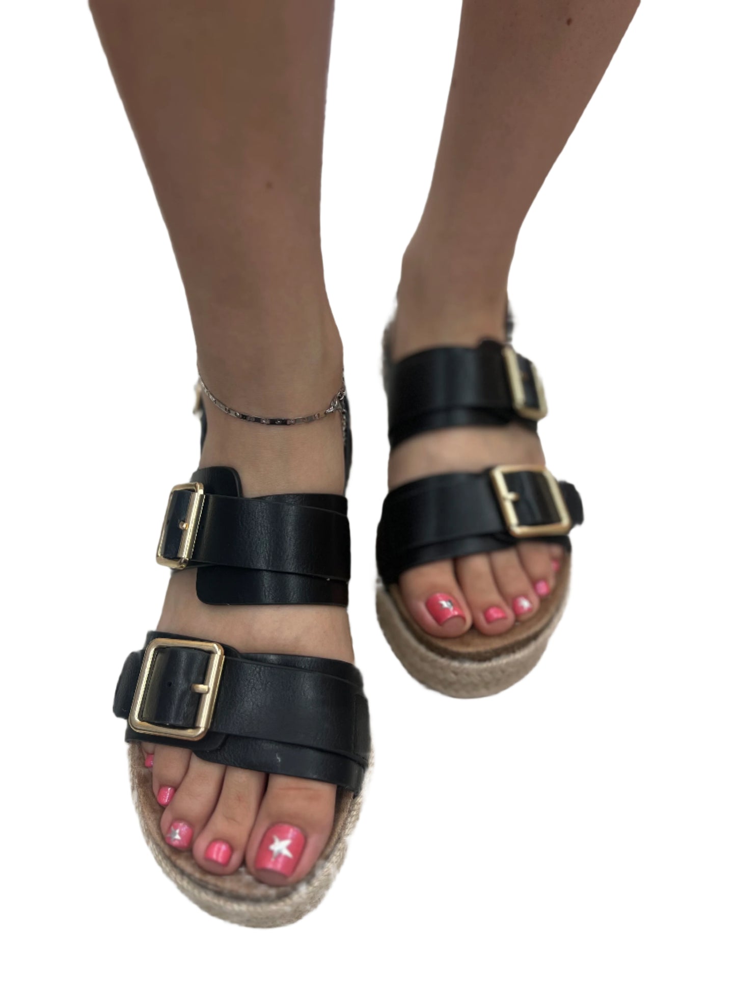 SUMMER PLATFORM DOUBLE BUCKLE SANDAL BRAKE-07