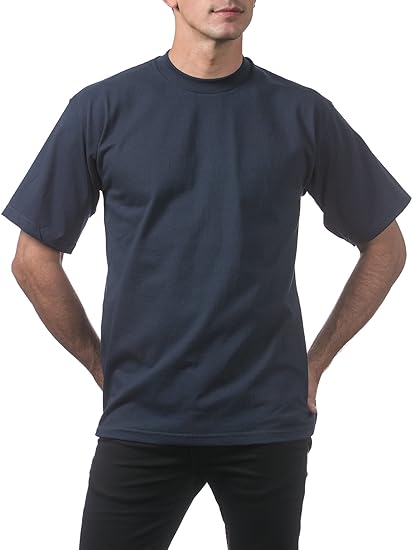 Pro Club Men's 3-Pack Heavyweight Cotton Short Sleeve Crew Neck T-Shirt