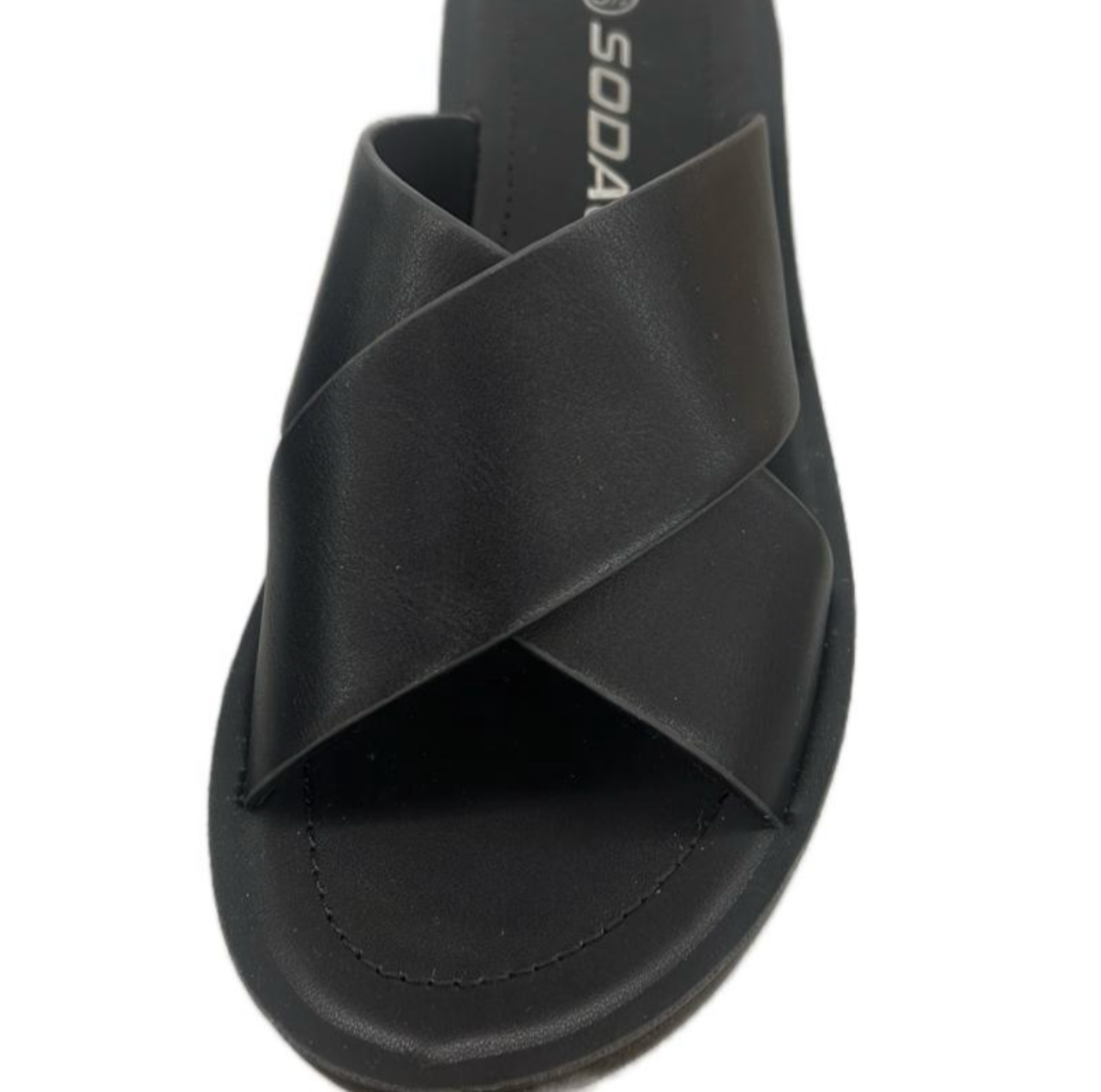 SIMPLE SLIDE SANDAL WITH CROSS BAND LUCY-S