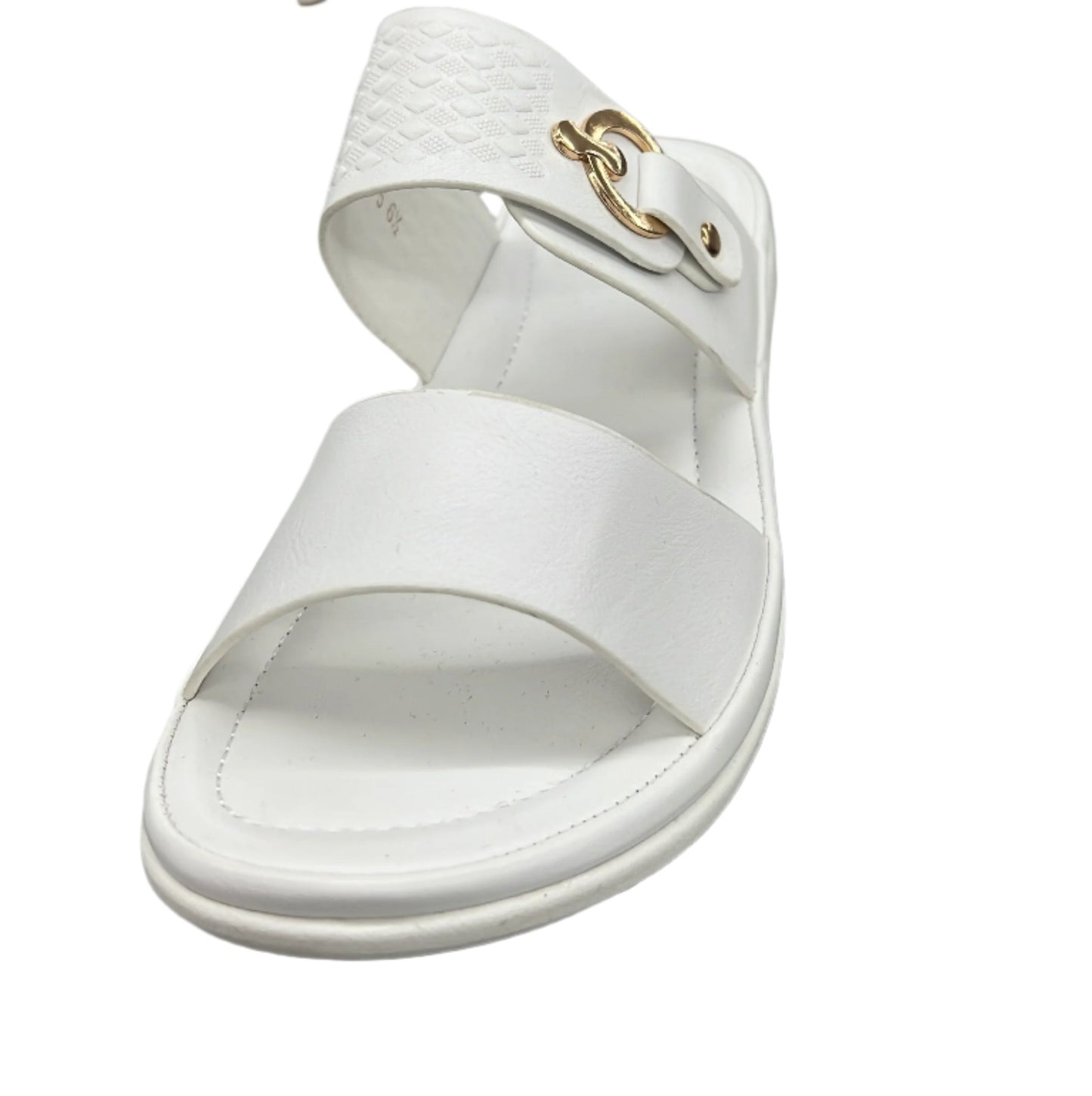 SLIDE SANDAL WITH GOLD DETAIL AUBRIE-6