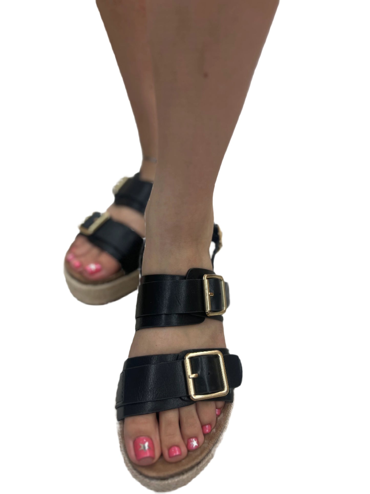 SUMMER PLATFORM DOUBLE BUCKLE SANDAL BRAKE-07