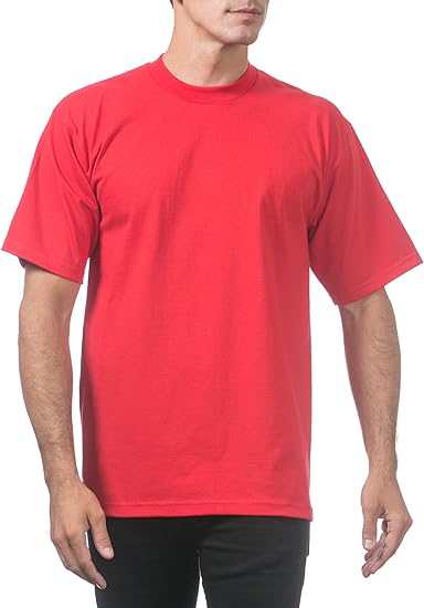 Pro Club Men's 3-Pack Heavyweight Cotton Short Sleeve Crew Neck T-Shirt