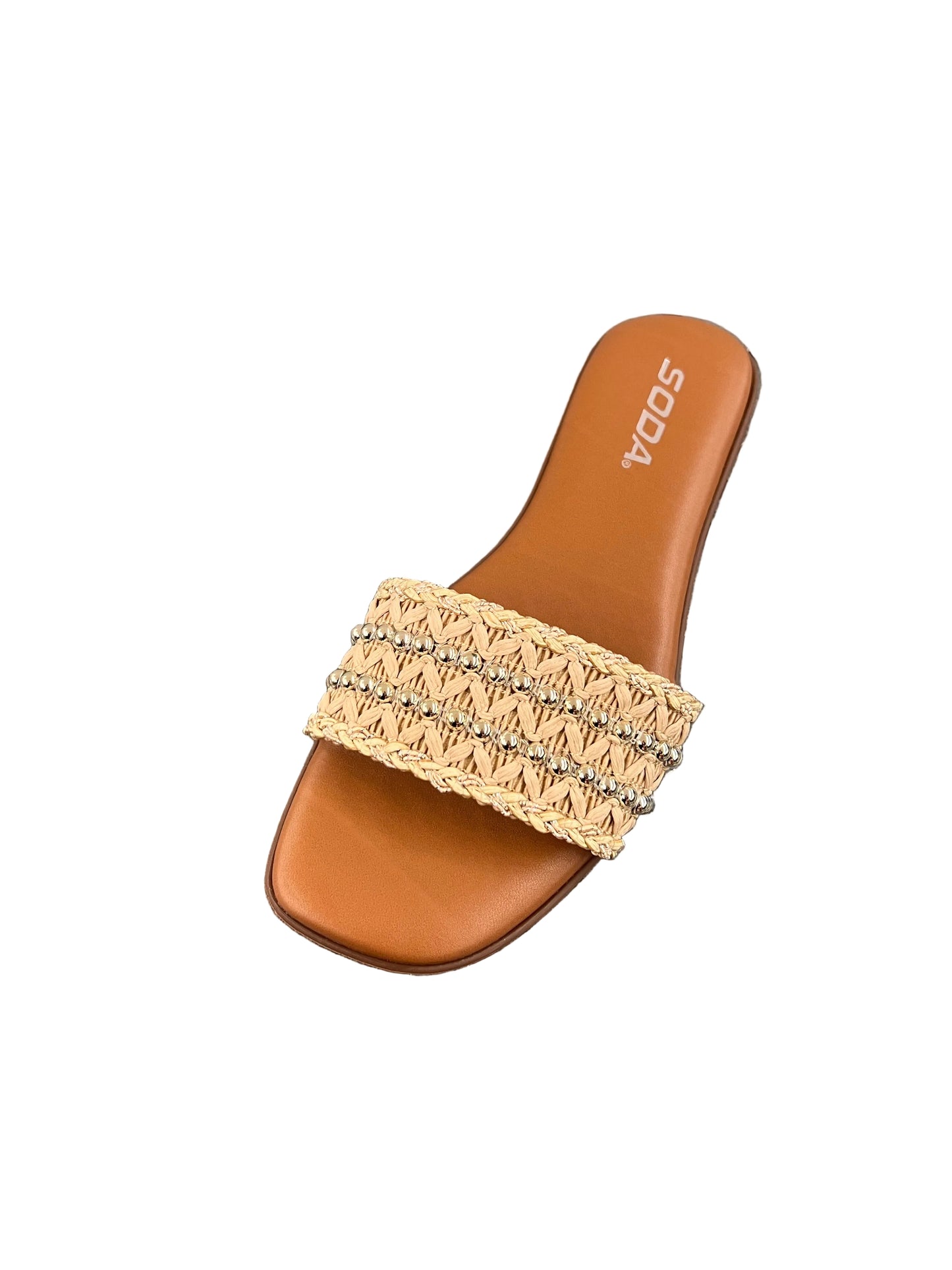SLIDE SANDAL WITH WOVEN BAND MARTHA-S