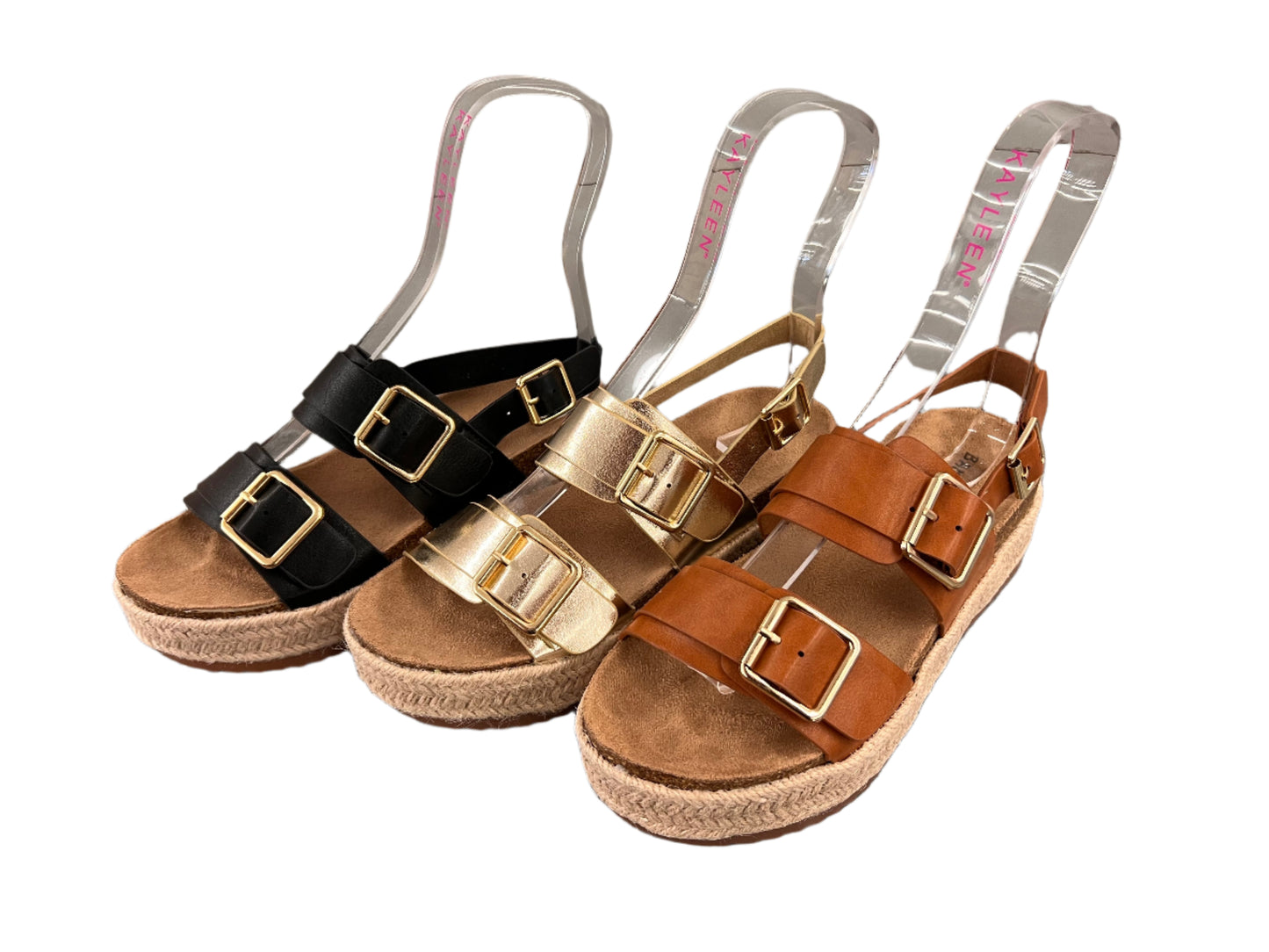 SUMMER PLATFORM DOUBLE BUCKLE SANDAL BRAKE-07