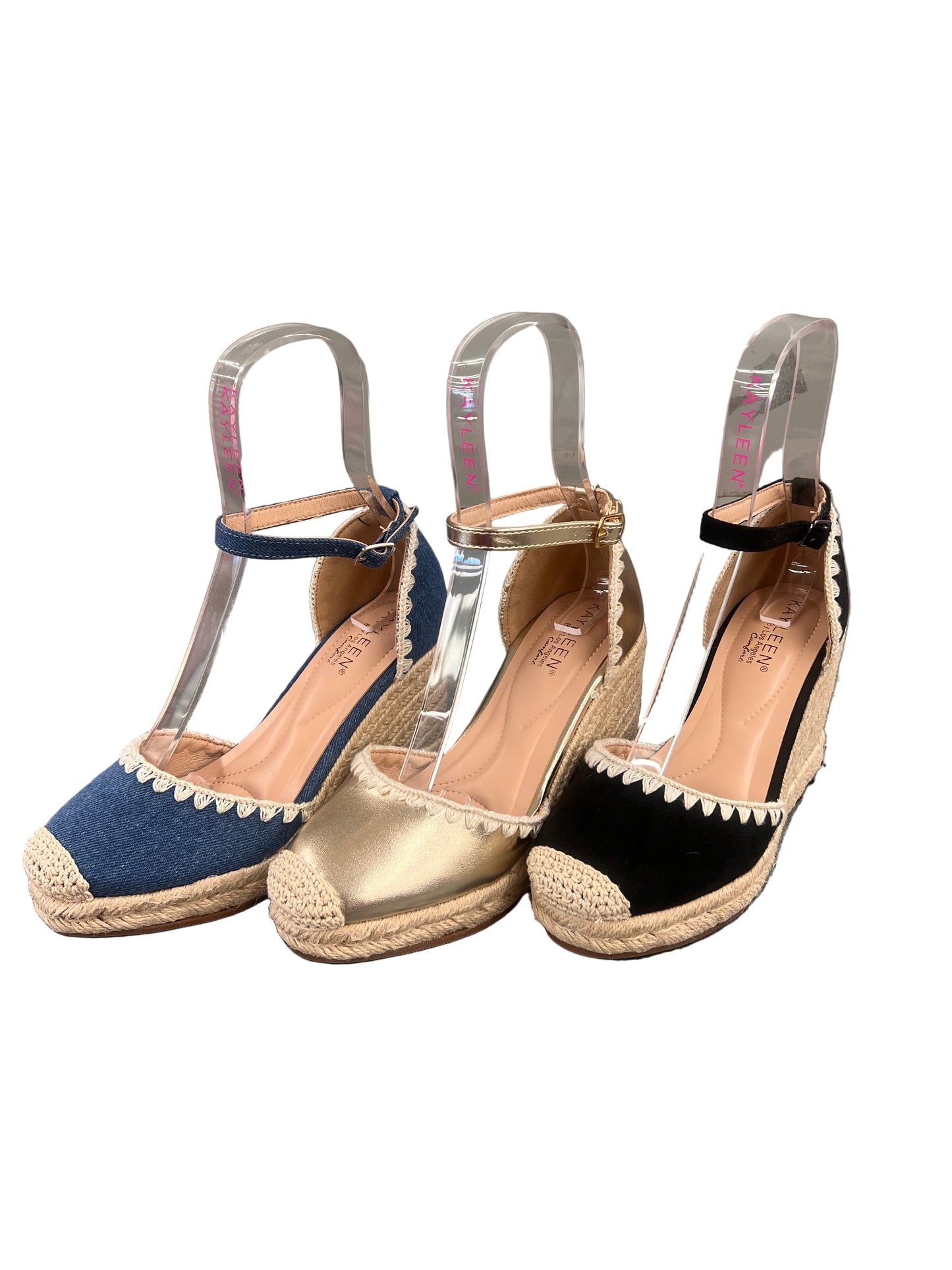 CANVAS WOVEN WEDGE HEEL MAYE-101