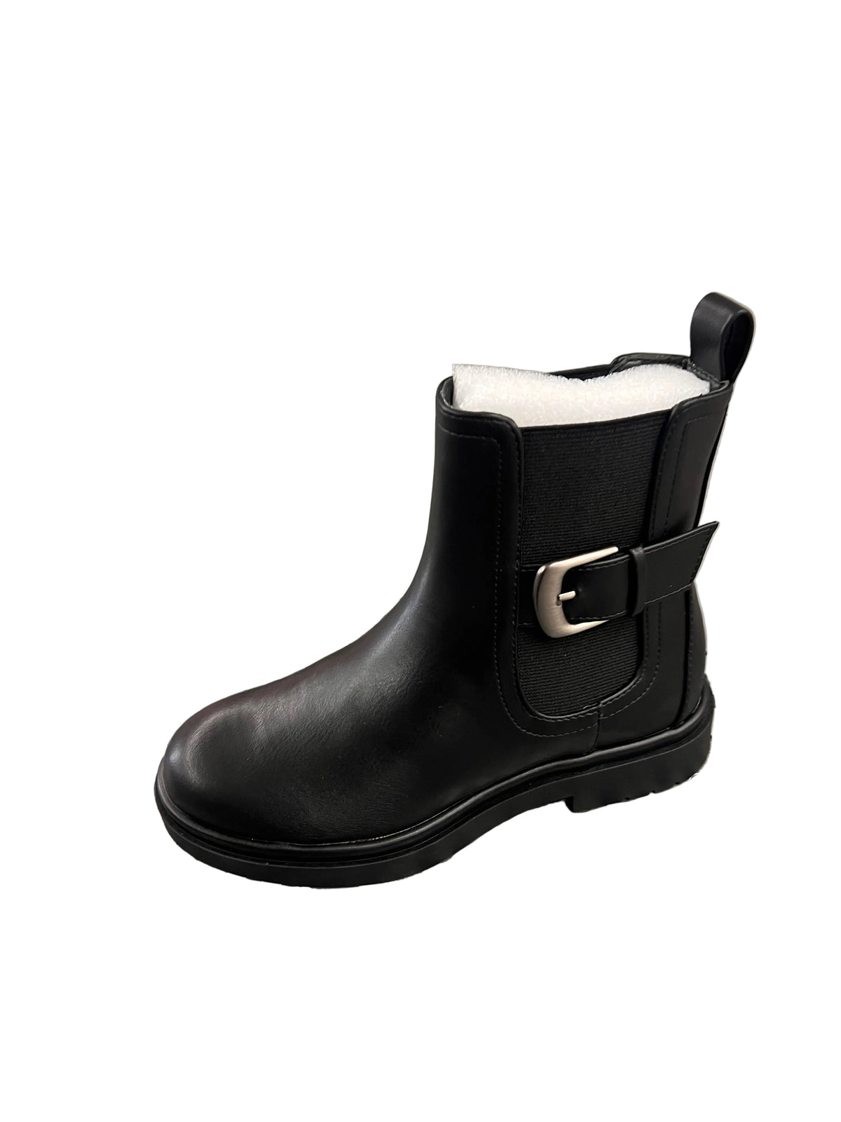 FLAT COMBAT BOOT WITH SIDE BUCKLE GLENNA-S