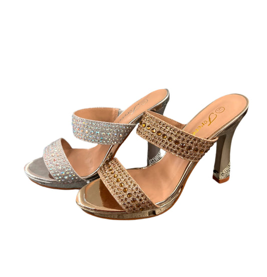 RHINESTONE SLIDE BLOCK HEEL DIVISON-26