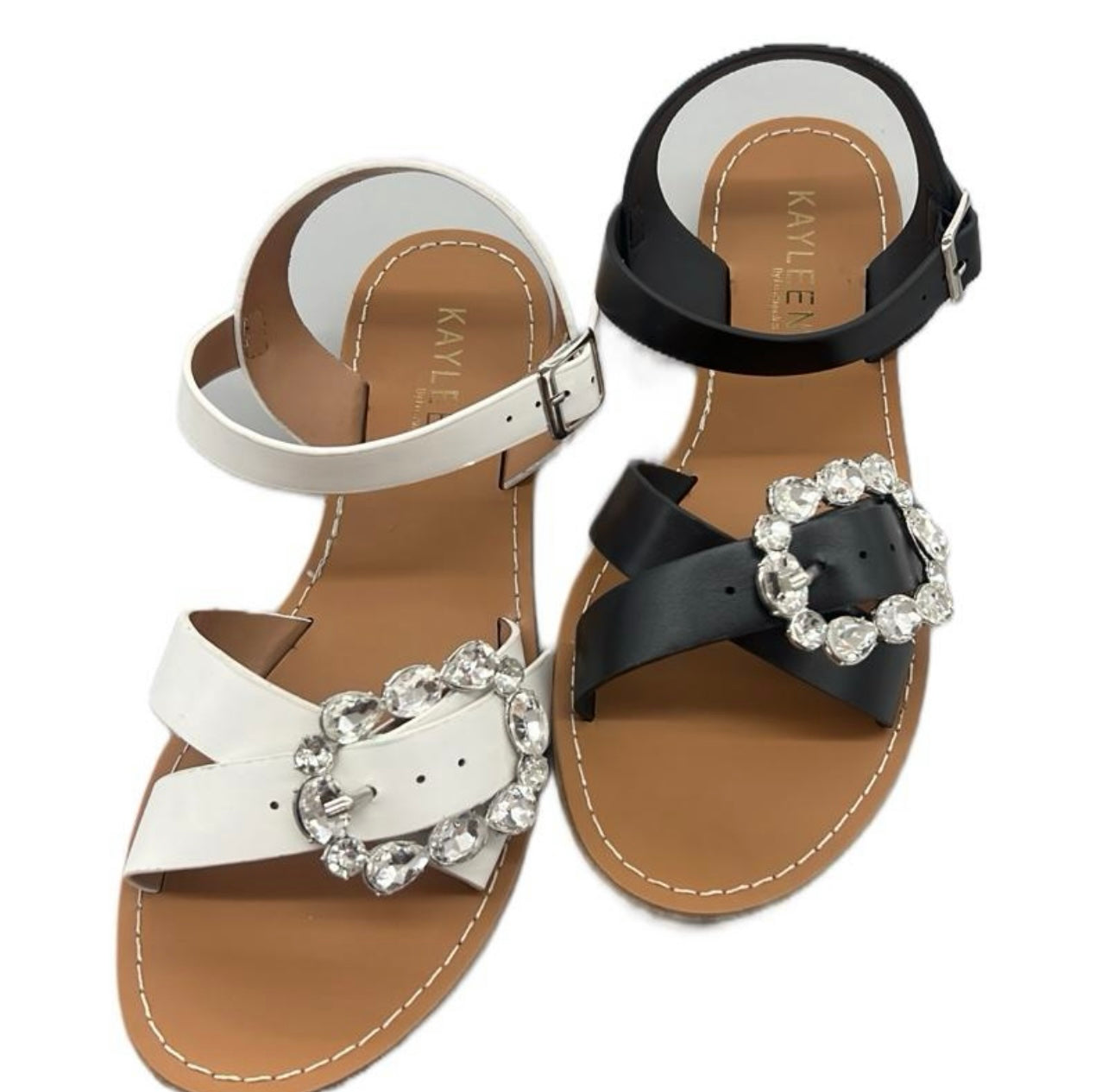 CHUNKY RHINESTONE BUCKLE SANDAL ASHYA-3