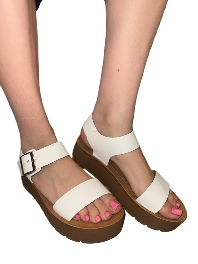 PLATFORM SANDALS OPEN TOE DETECT-S