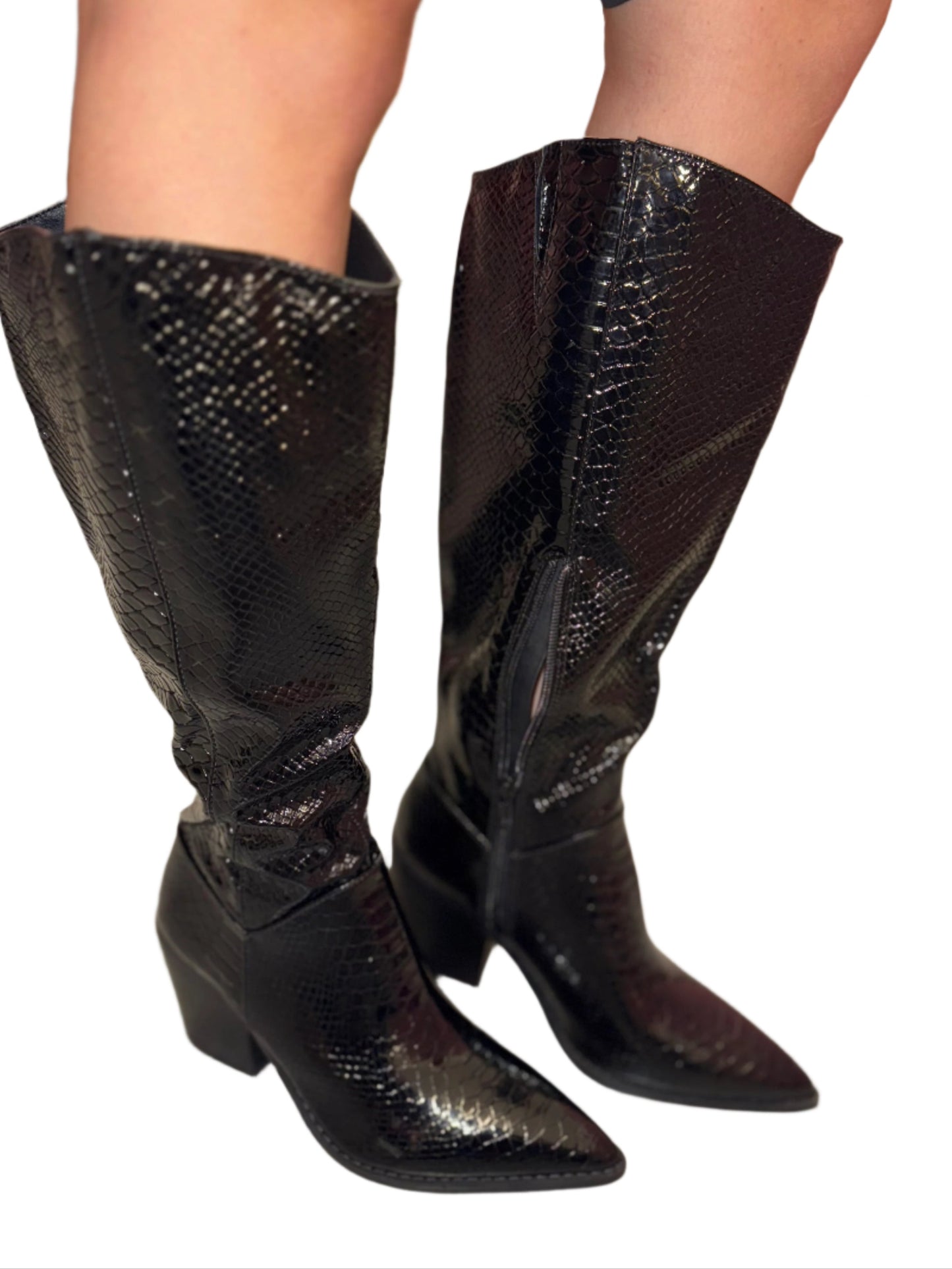 POINTED TOE SNAKE BOOT LILIBETH