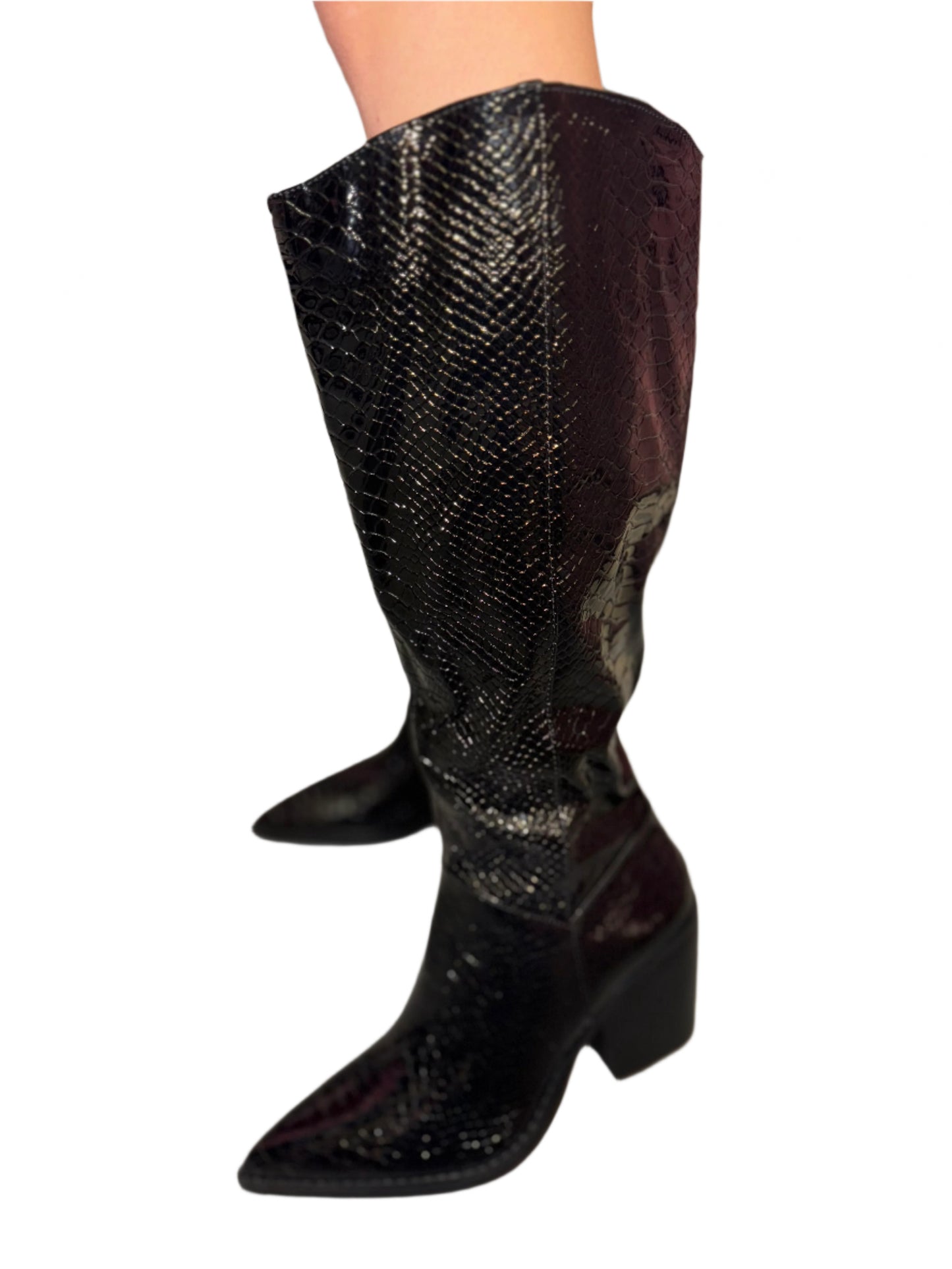 POINTED TOE SNAKE BOOT LILIBETH