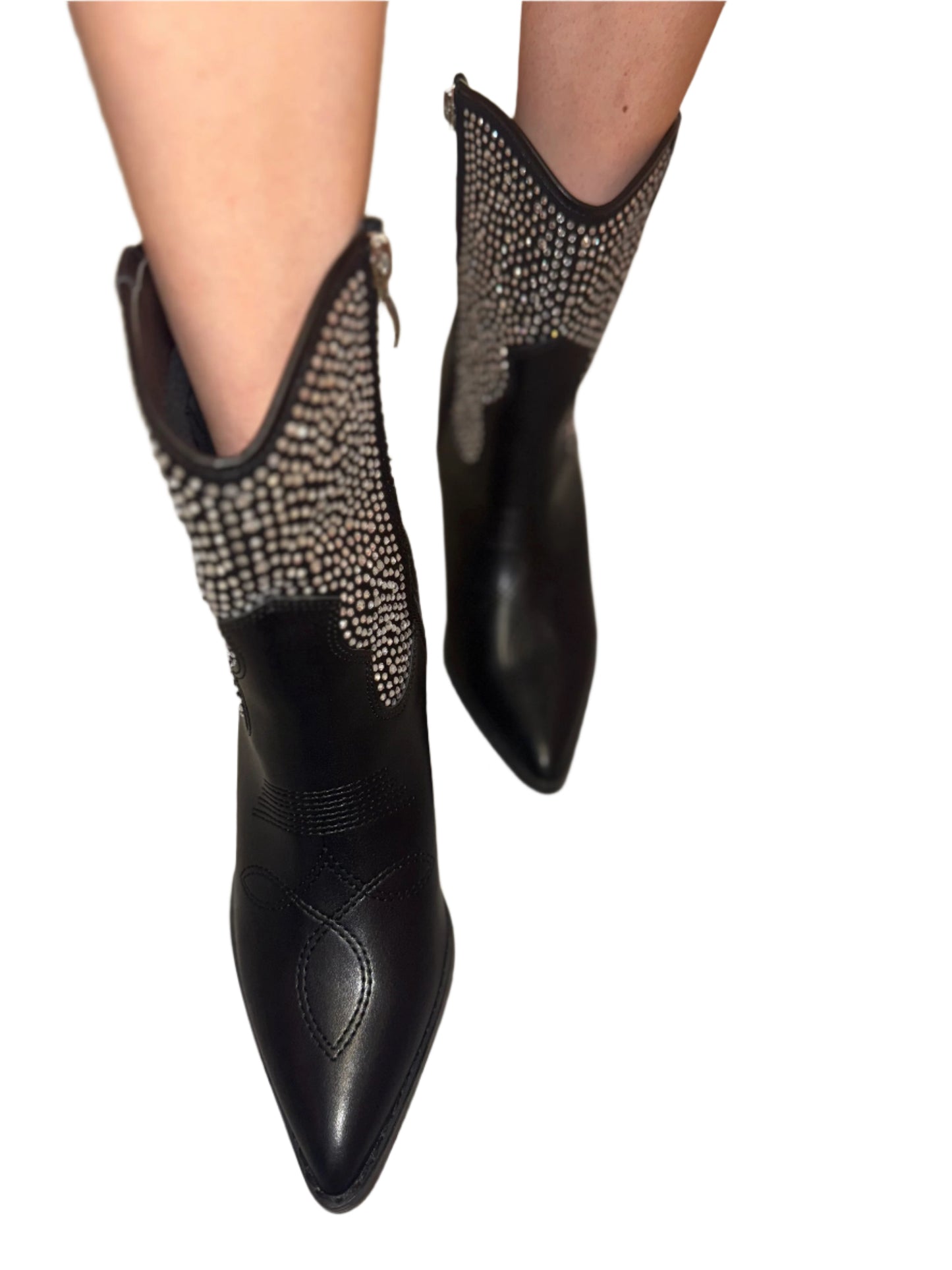 RHINESTONE POINTED TOE WESTERN BOOT CASSIDY