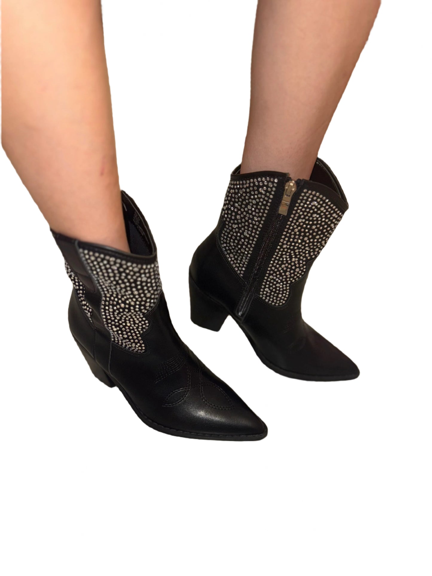 RHINESTONE POINTED TOE WESTERN BOOT CASSIDY