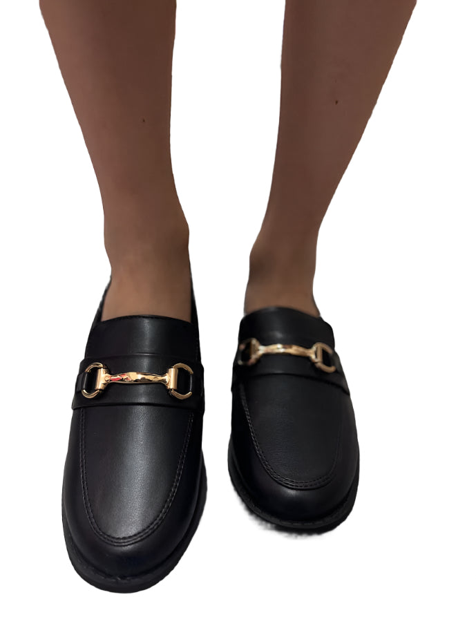 WOMAN VINTAGE SLIP ON LOAFER WITH A BUCKLE DETAIL PATH-07