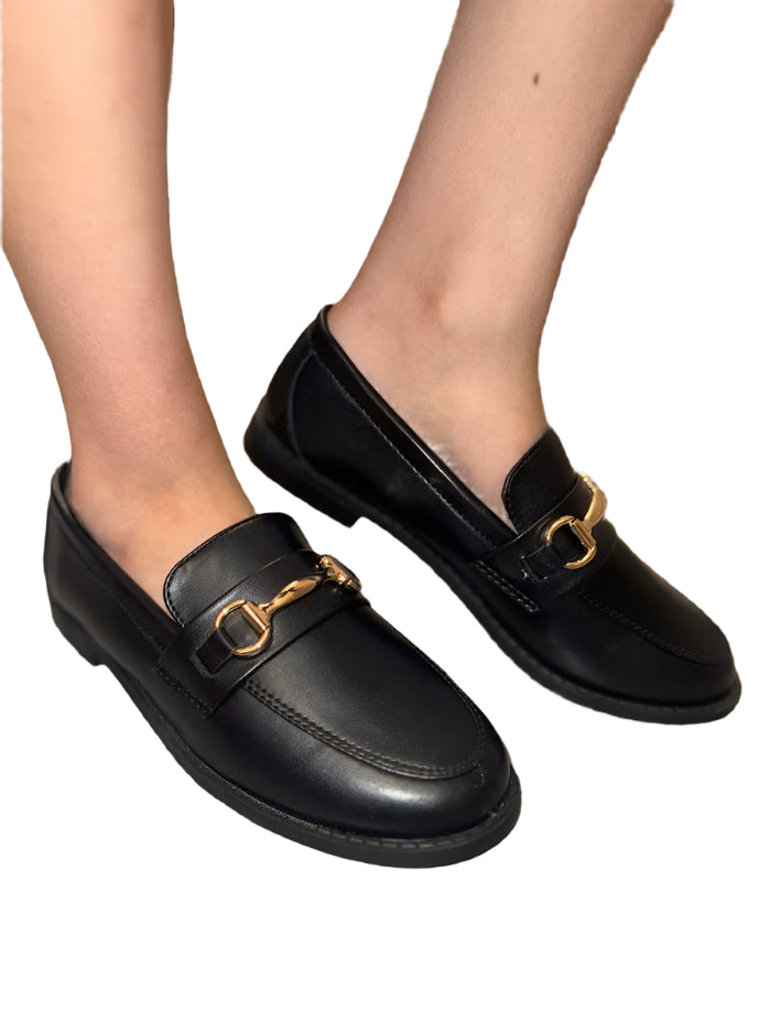WOMAN VINTAGE SLIP ON LOAFER WITH A BUCKLE DETAIL PATH-07