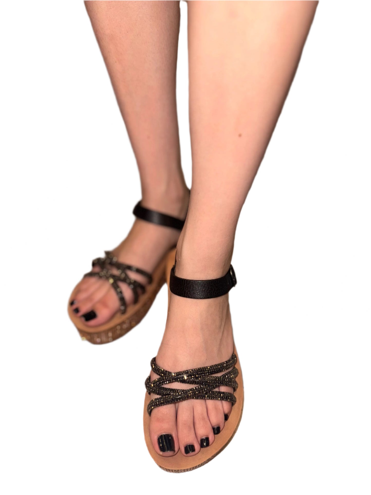 RHINESTONE STRAPPY PLATFORM SANDAL FAMILY-34