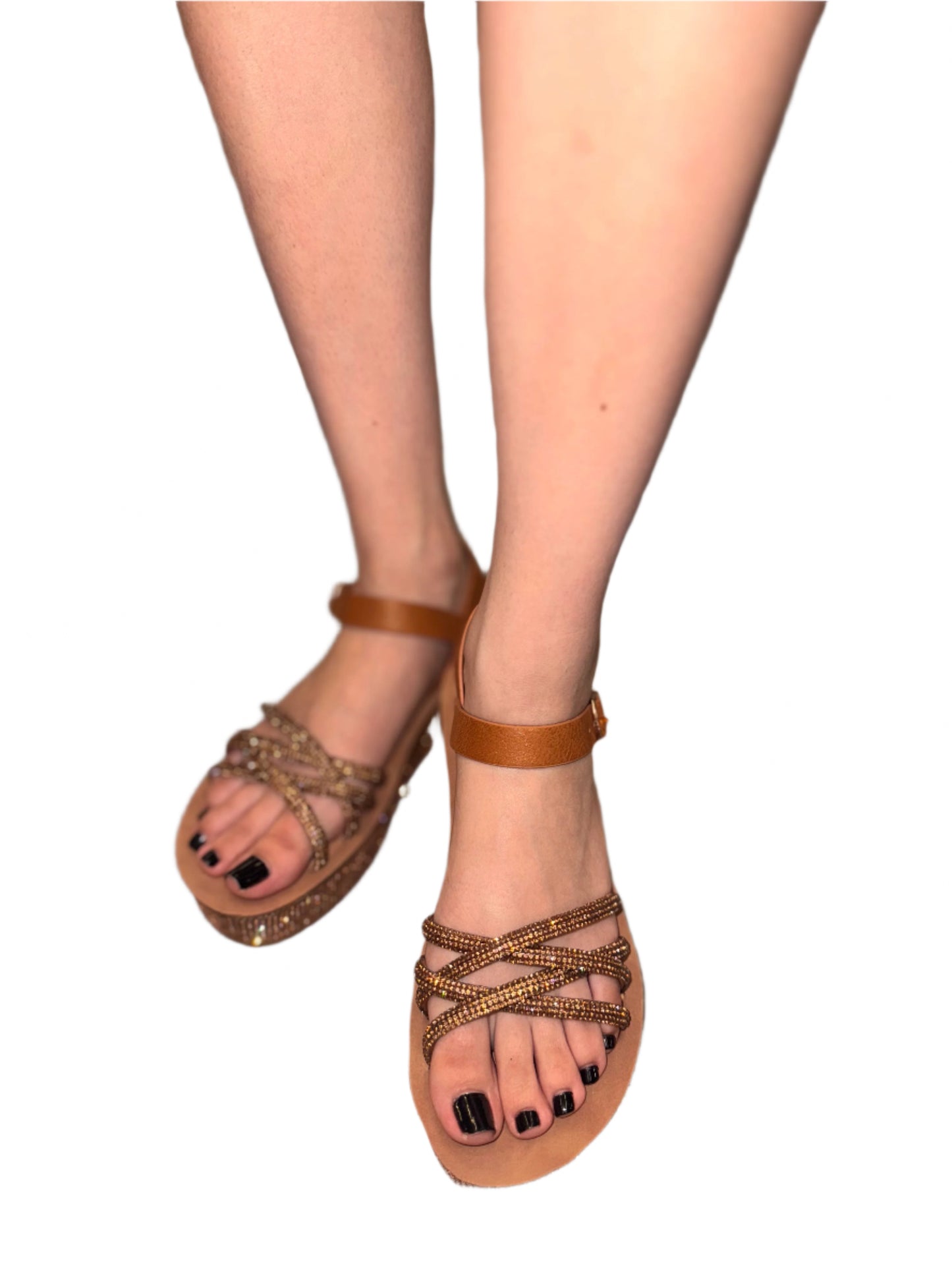 RHINESTONE STRAPPY PLATFORM SANDAL FAMILY-34