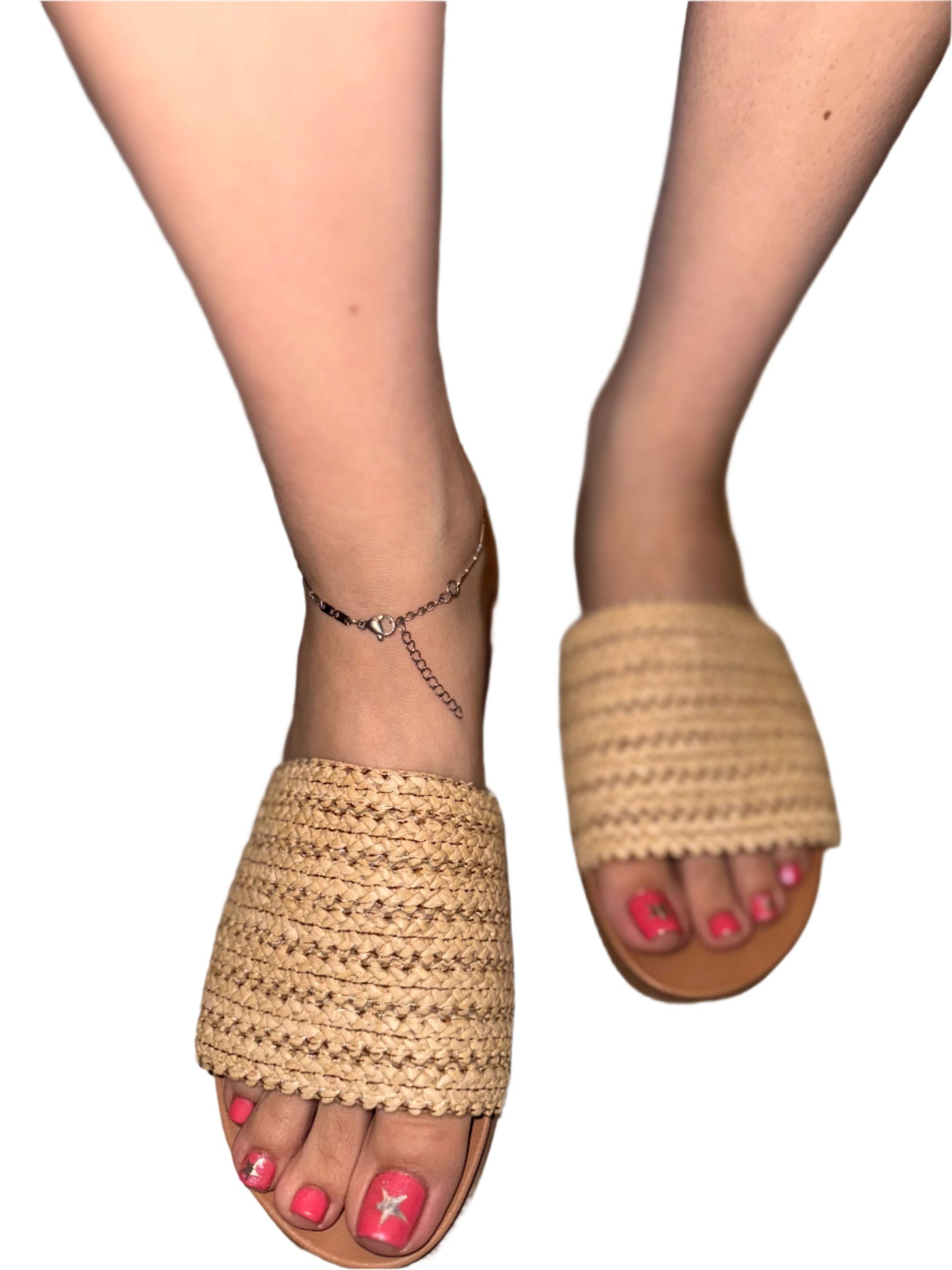 CASUAL SUMMER SLIDE WITH WOVEN BAND FATE-S