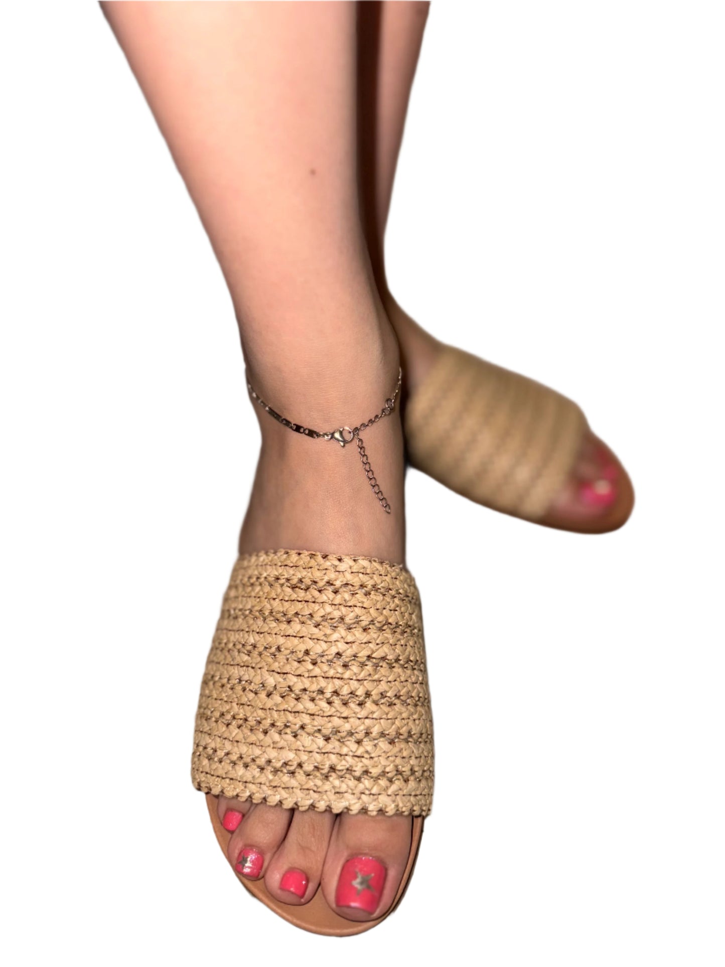 CASUAL SUMMER SLIDE WITH WOVEN BAND FATE-S