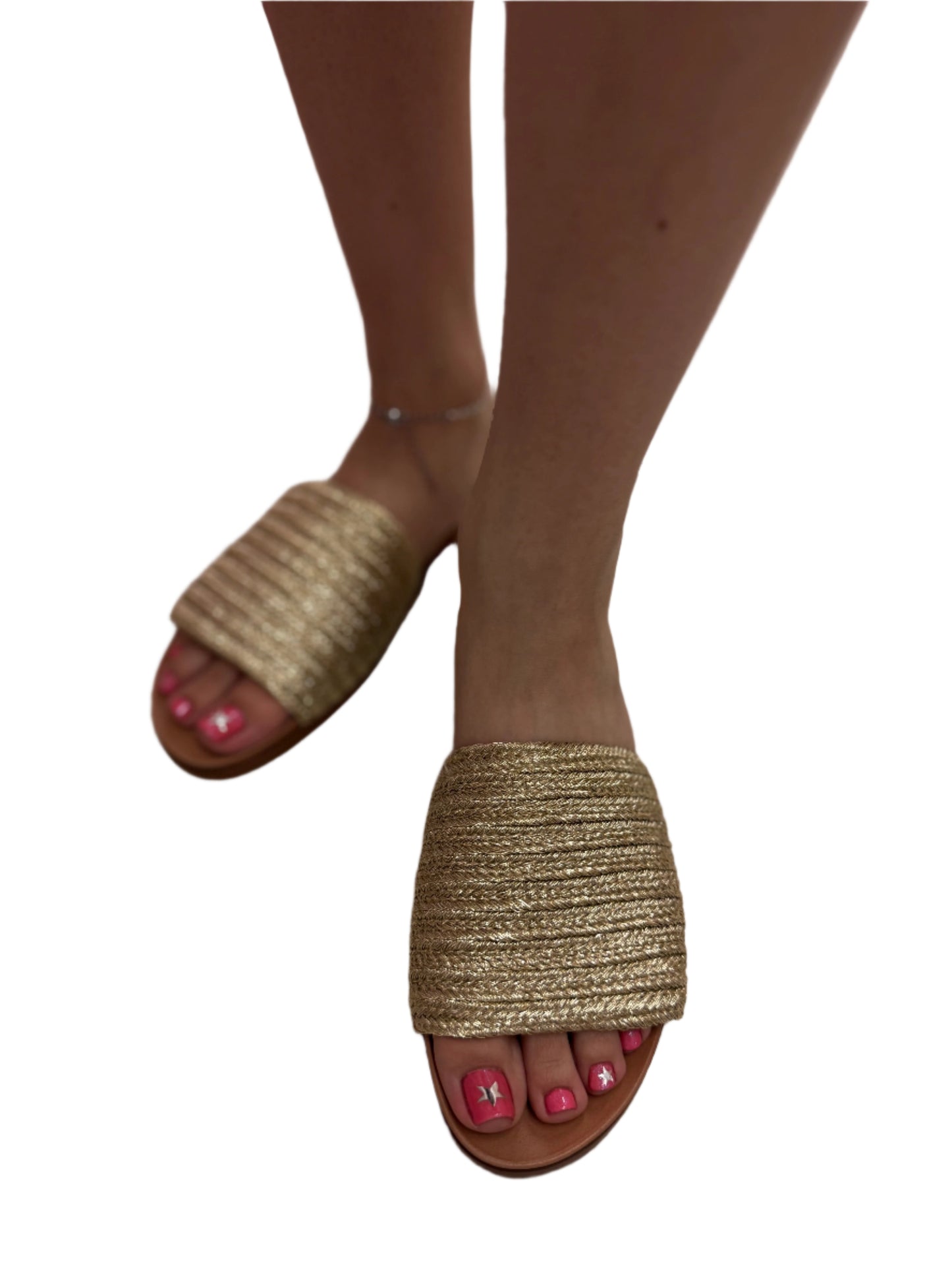CASUAL SUMMER SLIDE WITH WOVEN BAND FATE-S