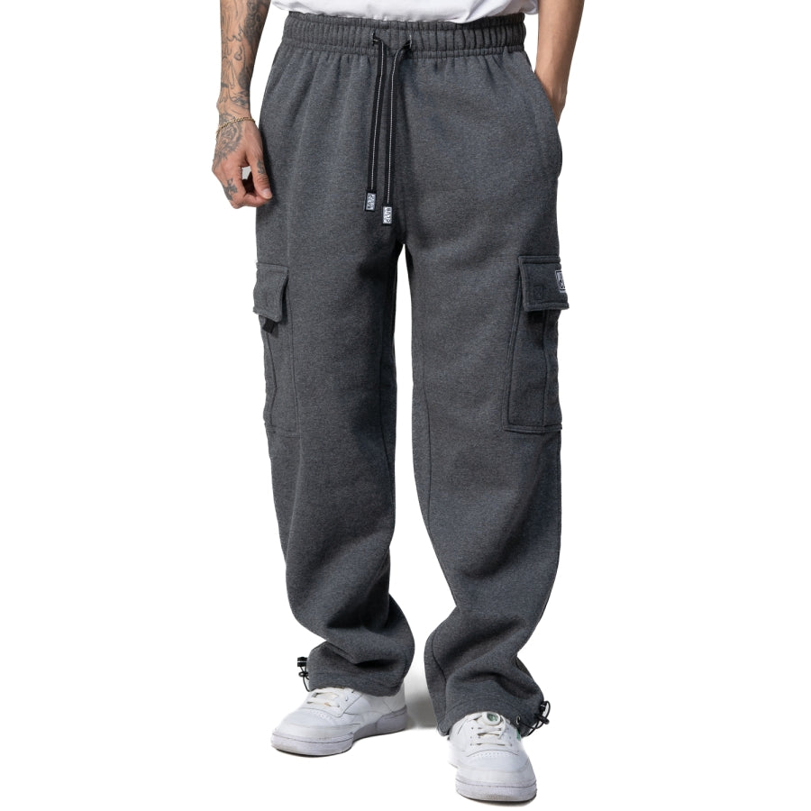 PRO CLUB MENS HEAVYWEIGHT FLEECE CARGO PANTS