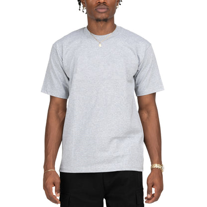 PRO CLUB MEN's HEAVYWEIGHT COTTON SHORT SLEEVE CREW NECK T-SHIRT