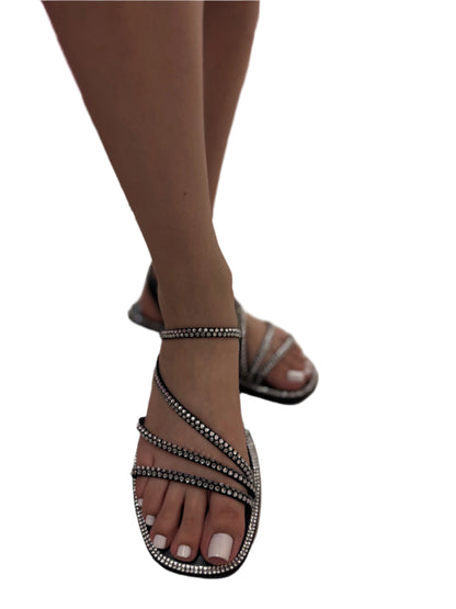 RHINESTONE STRAP SANDAL MIA-30