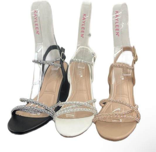 KITTEN BLOCK HEEL WITH PEARL AND RHINESTONE DETAIL AMES-2