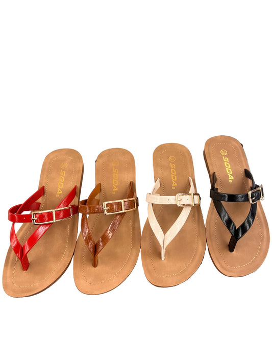 CASUAL FLIP FLOP WITH LITTLE BUCKLE AUGIE-S