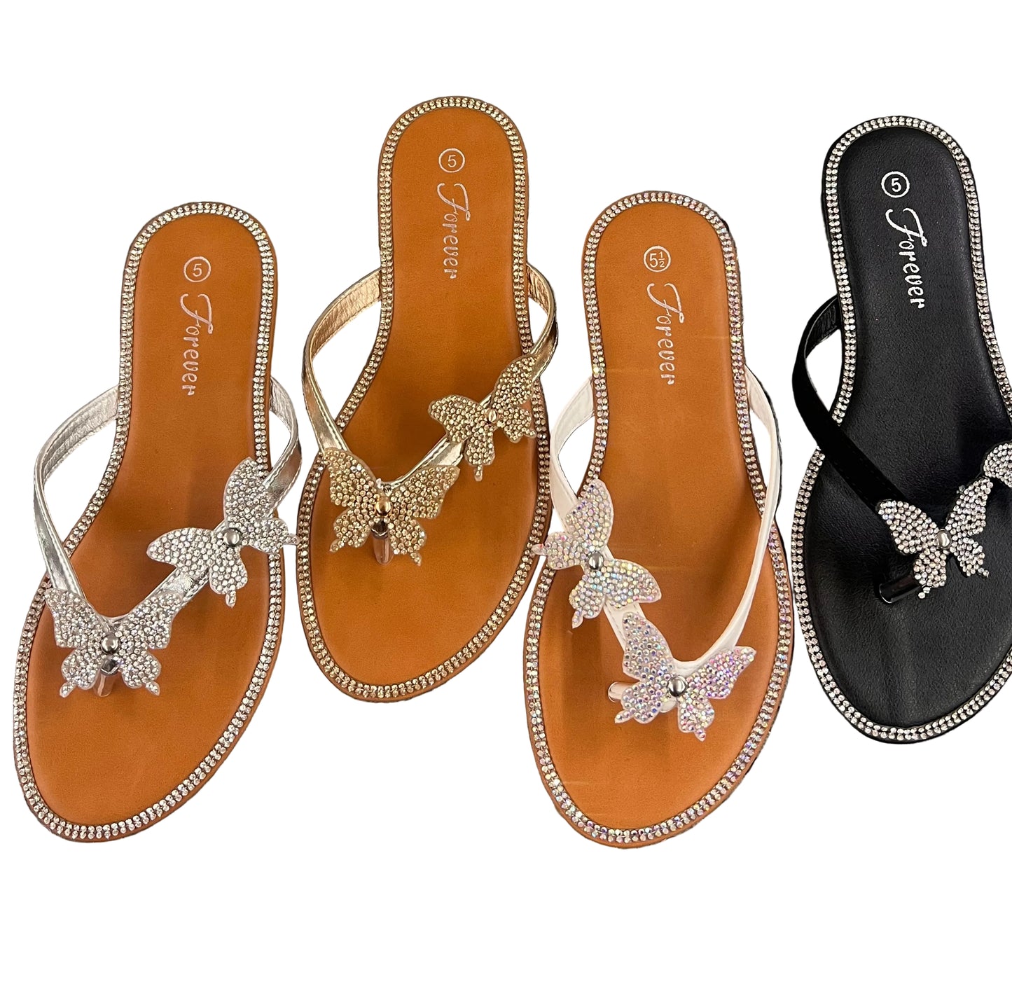 RHINESTONE BUTTERFLY FLIP FLOP FANNIE-03