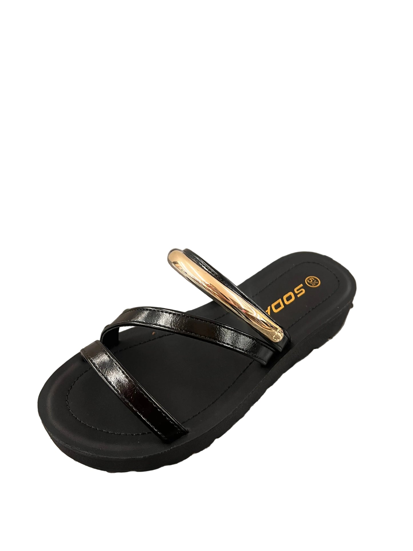 PLATFORM SANDAL WITH GOLD DETAIL ANDRE-S