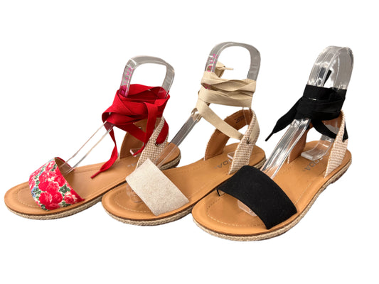CASUAL TIE UP FLAT SANDAL ORRIN-S