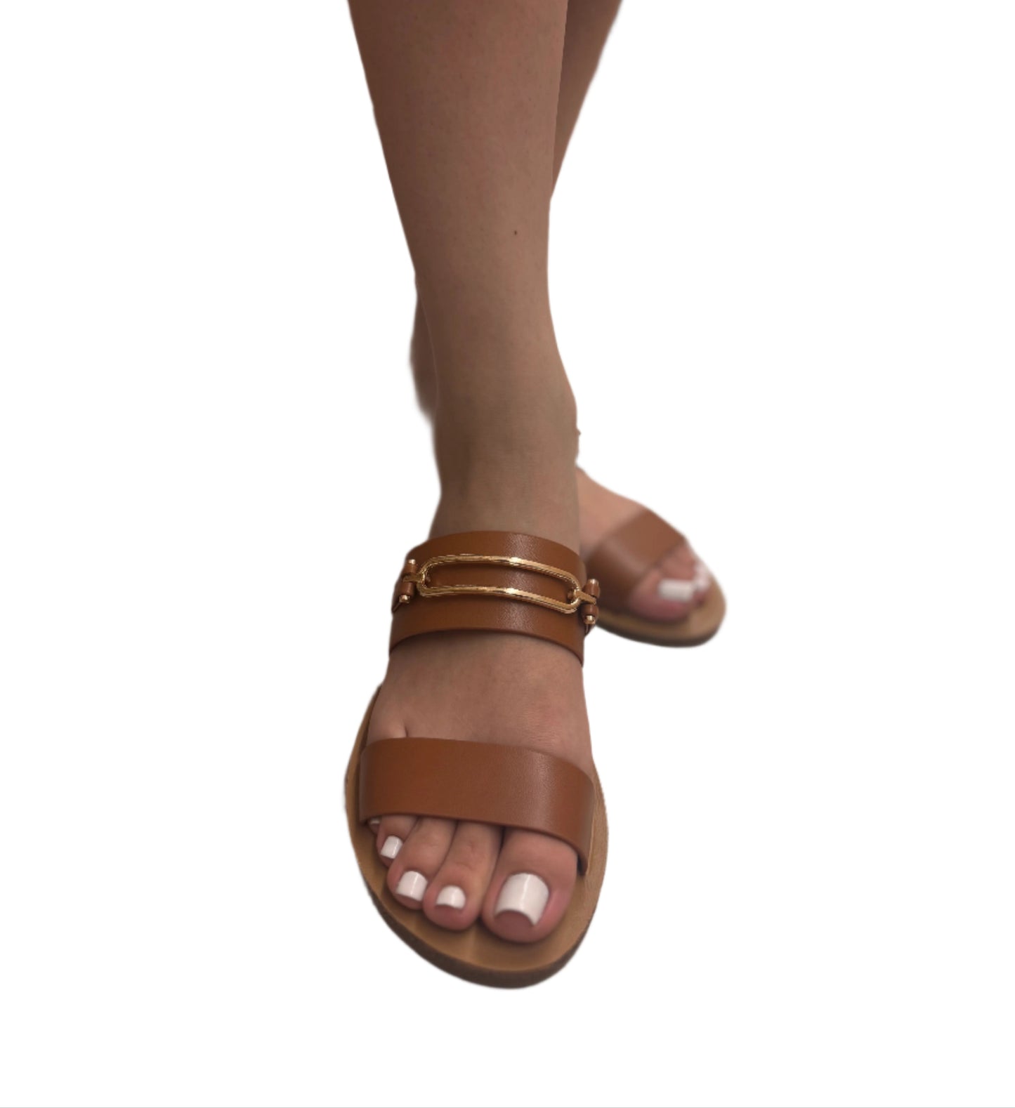 SLIDE SUMMER SANDAL WITH GOLD DETAIL SCENTS-S