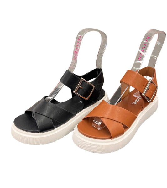 PLATFORM STRAPPY ADJUSTABLE SANDAL CARTER-S