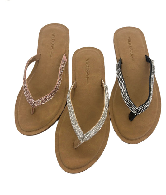 RHINESTONE FLIP FLOP PORIS-82