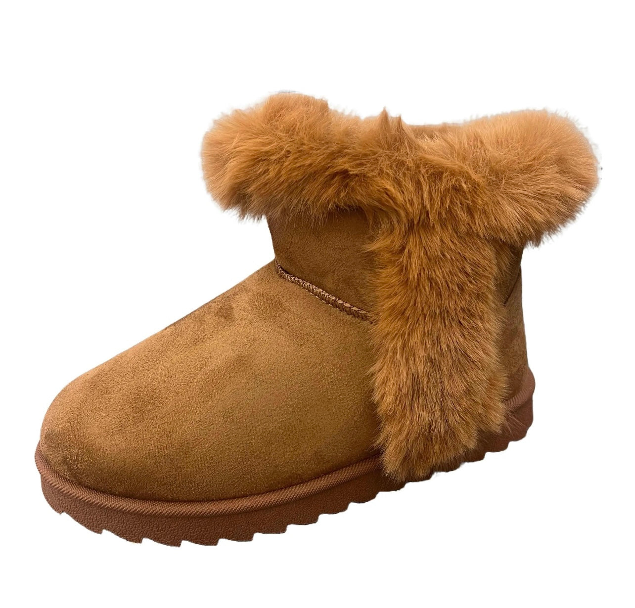 COMFORT BOOT WITH FUZZY DETAIL MELON-04