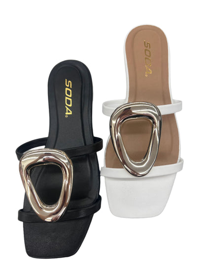 GOLD O RING DETAIL SANDAL DISTANT-S