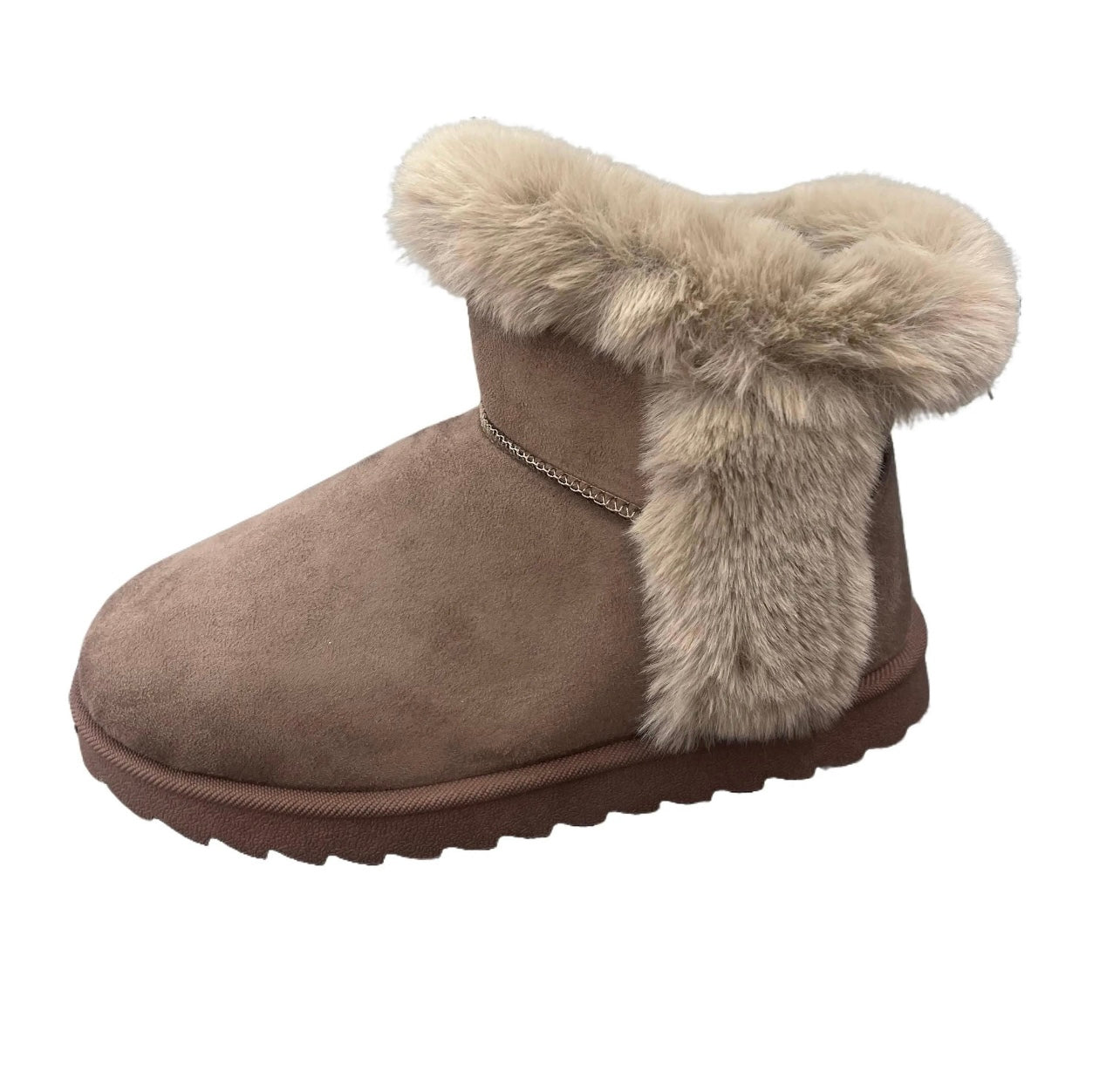 COMFORT BOOT WITH FUZZY DETAIL MELON-04