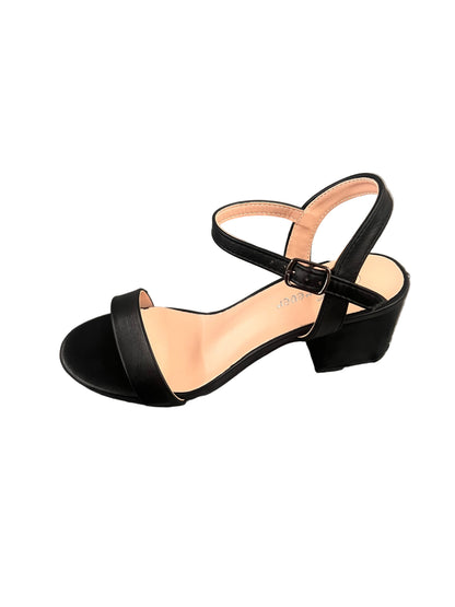 CASUAL BLOCK HEEL WITH ADJUSTABLE BUCKLE NATALY-05