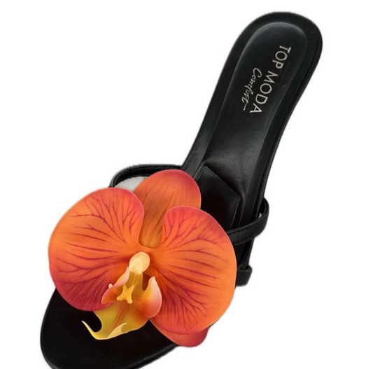 KITTEN HEEL WITH FLOWER DETAIL ANGIE-5