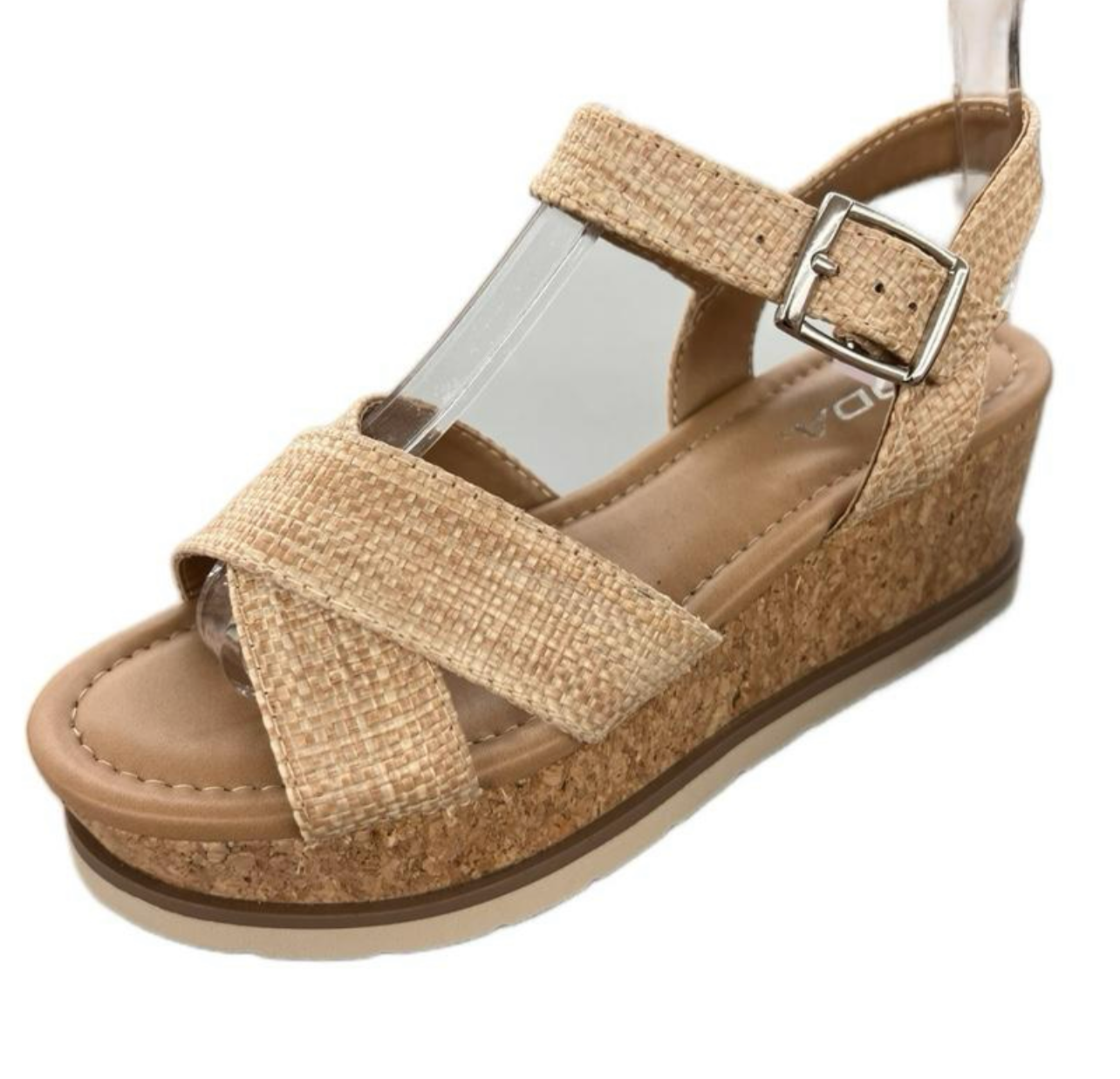 RAFFIA PLATFORM WEDGE SANDAL SEVILLE-S