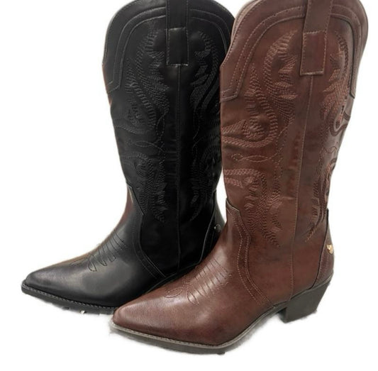WESTERN BLOCK HEEL BOOT RIVERTON-101