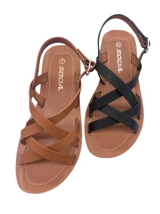 CASUAL STRAPPY FLAT SANDAL AGREE-M